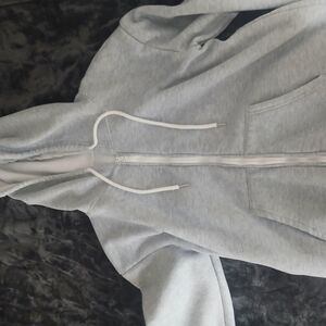 Gray Zip-Up Hoodie